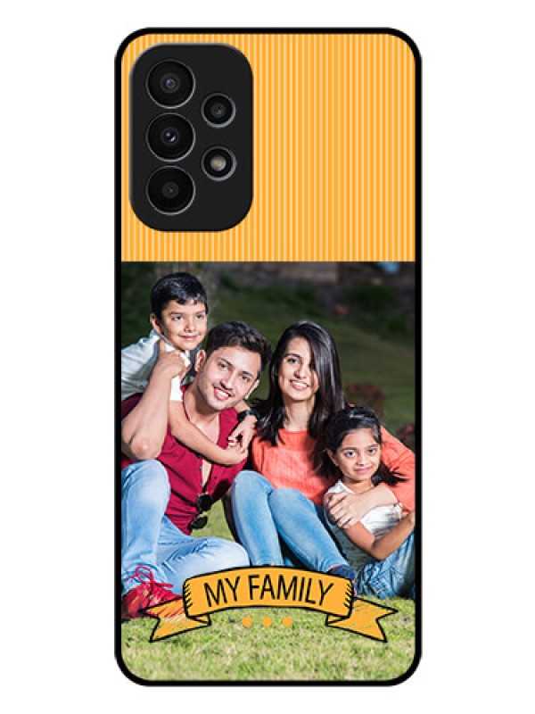 Custom Galaxy A23 4G Custom Glass Phone Case - My Family Design