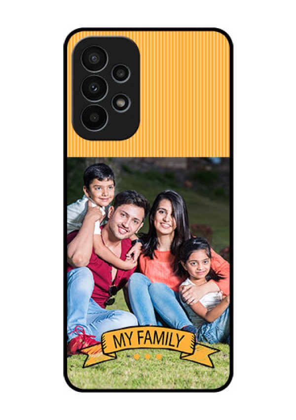 Galaxy A23 4G Custom Glass Phone Case - My Family Design