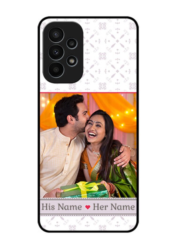 Galaxy A23 4G Custom Glass Mobile Case - with Photo and Ethnic Design