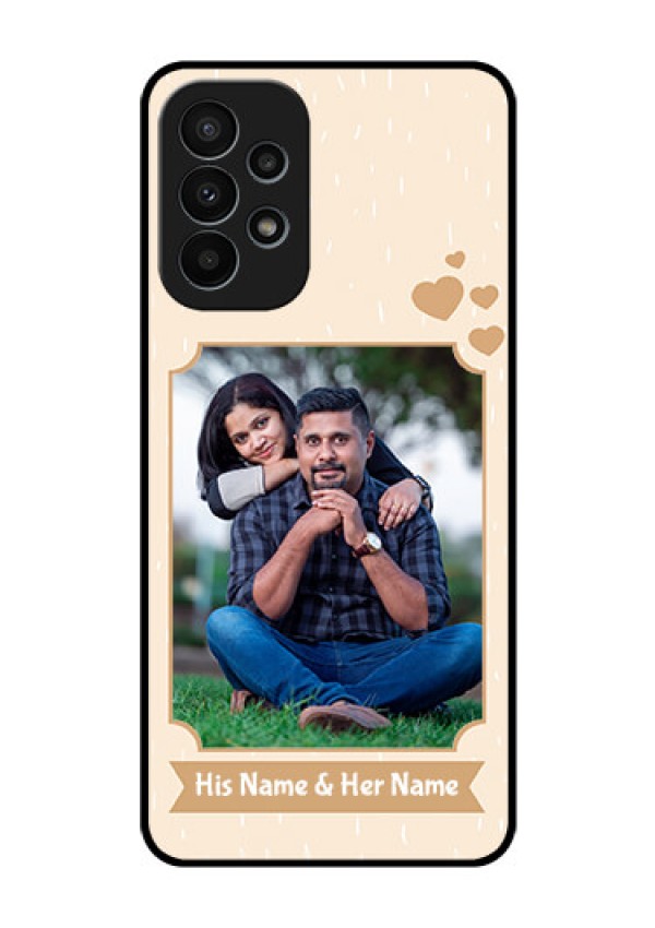 Galaxy A23 4G Custom Glass Phone Case - with confetti love design