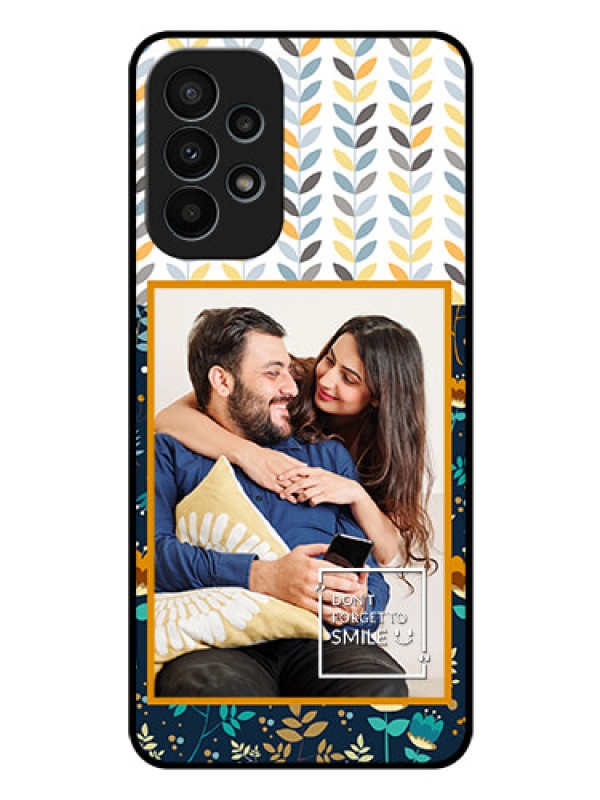 Custom Galaxy A23 4G Custom Glass Mobile Case - Pattern Design