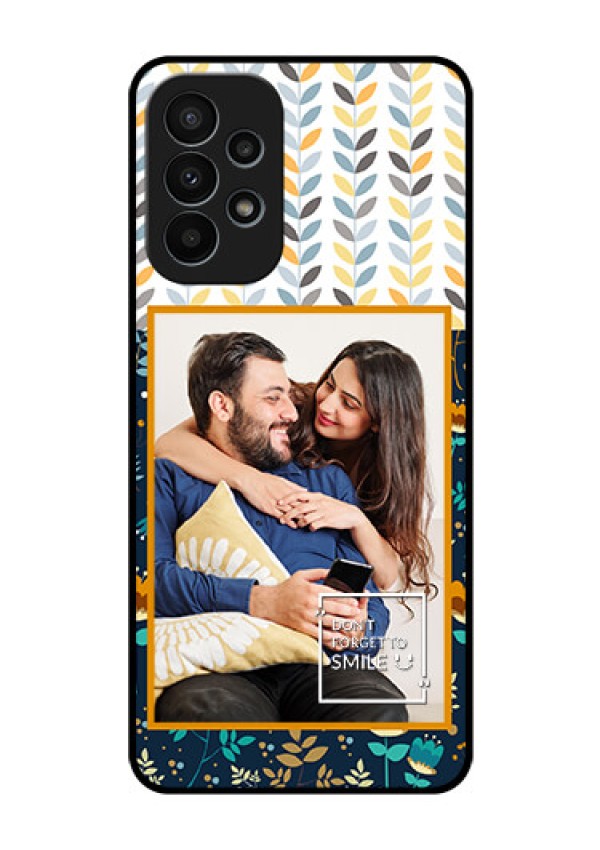 Galaxy A23 4G Custom Glass Mobile Case - Pattern Design