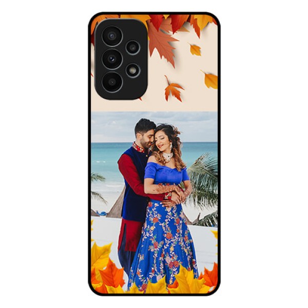 Galaxy A23 4G Photo Printing on Glass Case - Autumn Maple Leaves Design Galaxy A23 4G Photo Printing on Glass Case - Autumn Maple Leaves Design