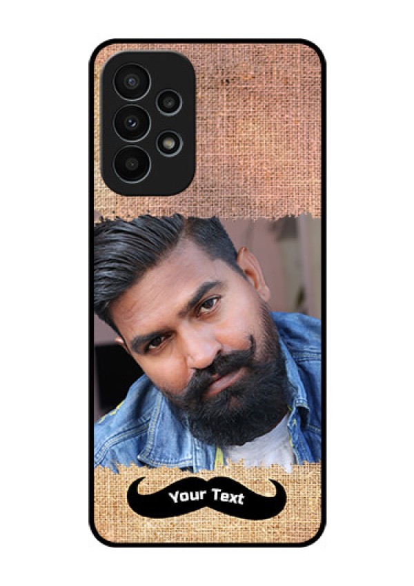 Galaxy A23 4G Personalized Glass Phone Case - with Texture Design