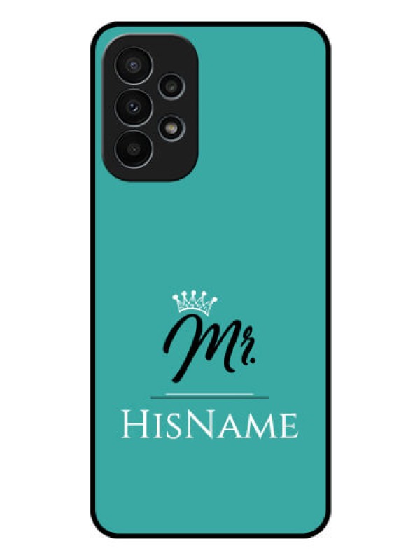 Custom Galaxy A23 4G Custom Glass Phone Case Mr with Name