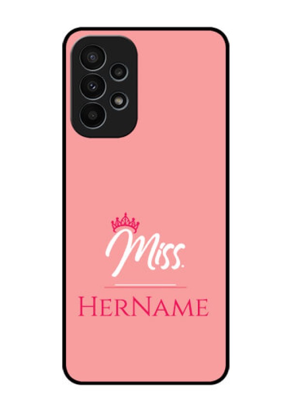 Galaxy A23 4G Custom Glass Phone Case Mrs with Name
