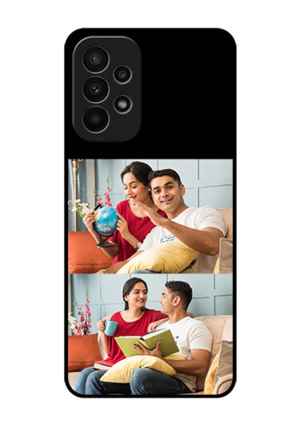 Galaxy A23 4G 2 Images on Glass Phone Cover