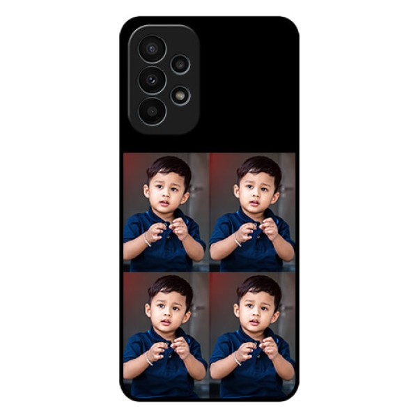 Galaxy A23 4G 4 Image Holder on Glass Mobile Cover