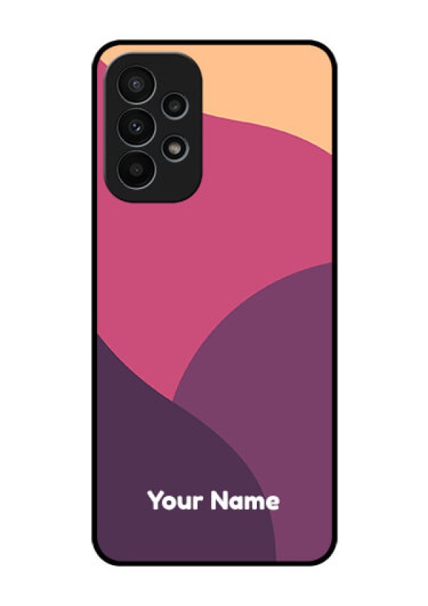 Galaxy A23 4G Custom Glass Phone Case - Mixed Multi-colour abstract art Design