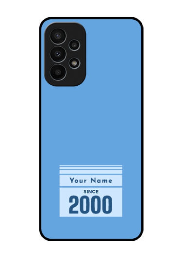 Galaxy A23 4G Custom Glass Mobile Case - Custom Year of birth Design