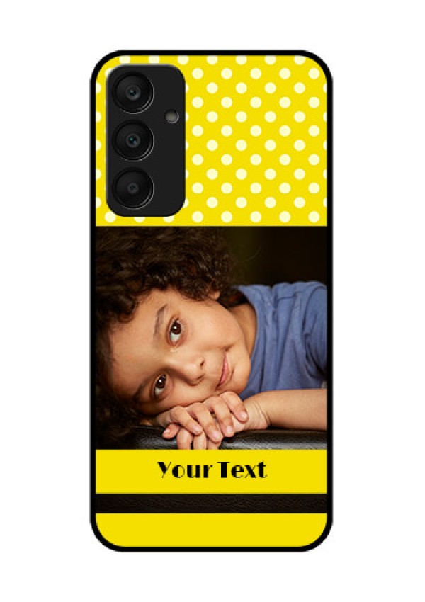 Samsung Galaxy A25 5G Custom Glass Phone Case - Bright Yellow Case Design