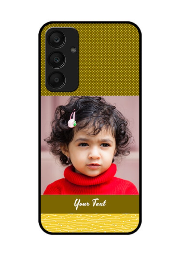 Samsung Galaxy A25 5G Custom Glass Phone Case - Simple Green Color Design