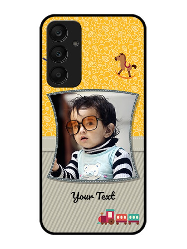 Custom Samsung Galaxy A25 5G Custom Glass Phone Case - Baby Picture Upload Design