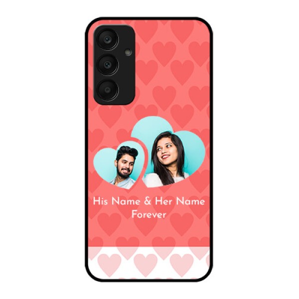Samsung Galaxy A25 5G Custom Glass Phone Case - Couple Pic Upload Design Samsung Galaxy A25 5G Custom Glass Phone Case - Couple Pic Upload Design