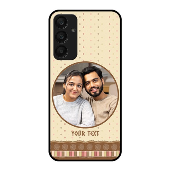 Samsung Galaxy A25 5G Custom Glass Phone Case - Brown Dotted Mobile Case Design Samsung Galaxy A25 5G Custom Glass Phone Case - Brown Dotted Mobile Case Design