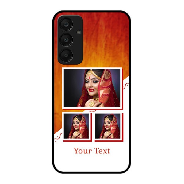 Samsung Galaxy A25 5G Custom Glass Phone Case - Wedding Memories Design Samsung Galaxy A25 5G Custom Glass Phone Case - Wedding Memories Design