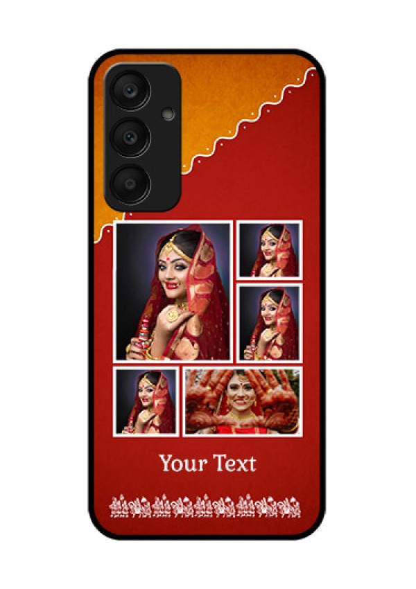 Samsung Galaxy A25 5G Custom Glass Phone Case - Wedding Pic Upload Design