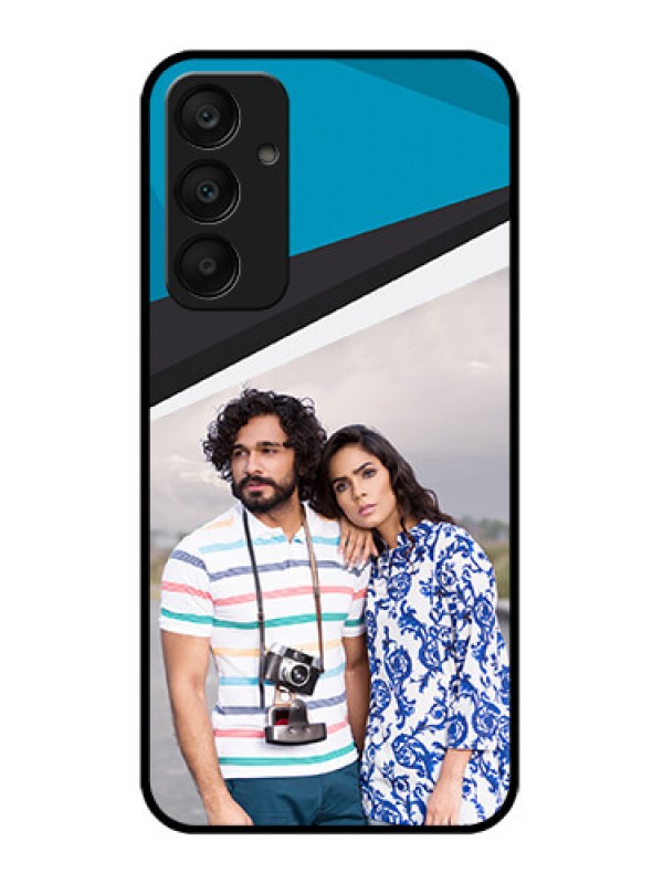 Custom Samsung Galaxy A25 5G Custom Glass Phone Case - Simple Pattern Photo Upload Design