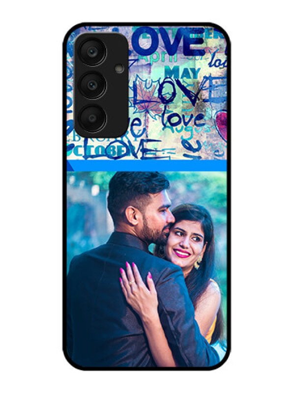 Custom Samsung Galaxy A25 5G Custom Glass Phone Case - Colorful Love Design