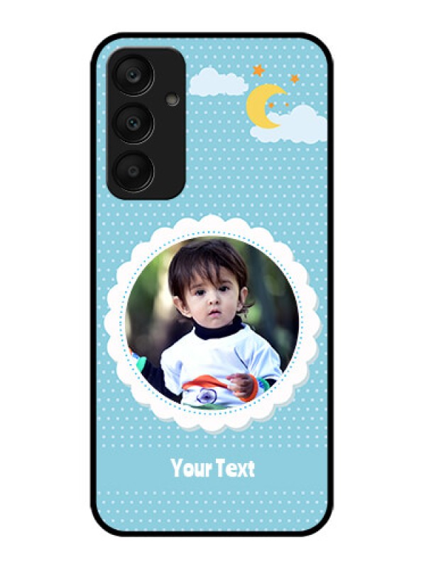 Custom Samsung Galaxy A25 5G Custom Glass Phone Case - Violet Pattern Design