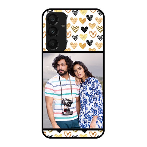 Samsung Galaxy A25 5G Custom Glass Phone Case - Love Symbol Design