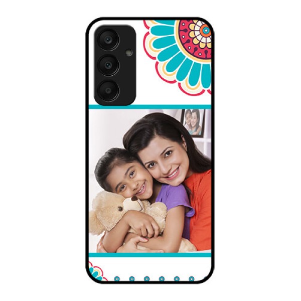 Samsung Galaxy A25 5G Custom Glass Phone Case - Flower Design