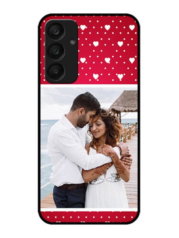 Custom Samsung Galaxy A25 5G Custom Glass Phone Case - Hearts Mobile Case Design