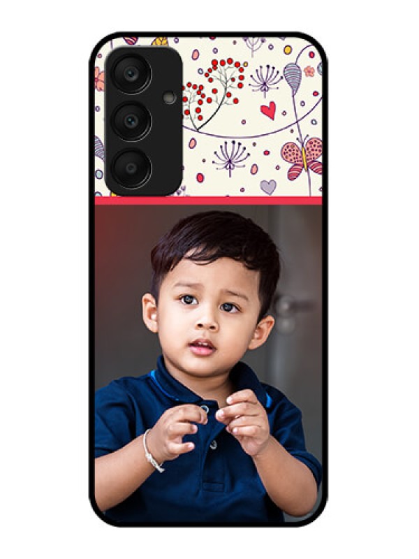 Custom Samsung Galaxy A25 5G Custom Glass Phone Case - Premium Floral Design