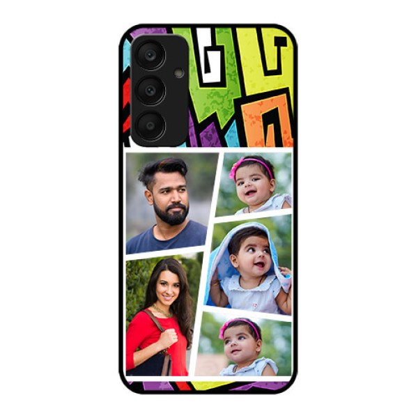 Samsung Galaxy A25 5G Custom Glass Phone Case - Graffiti Pattern Design Samsung Galaxy A25 5G Custom Glass Phone Case - Graffiti Pattern Design