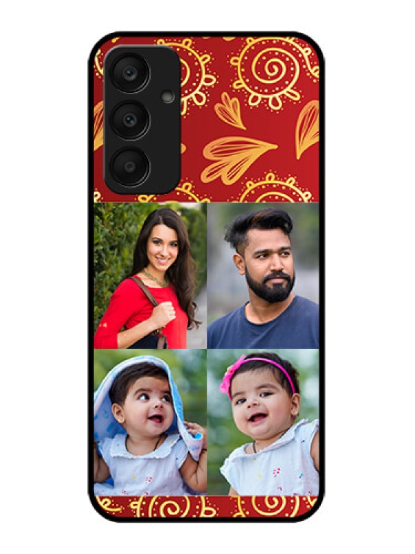 Custom Samsung Galaxy A25 5G Custom Glass Phone Case - 4 Image Traditional Design