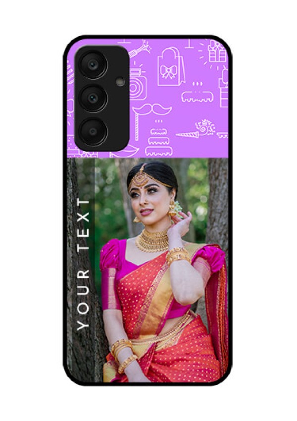 Samsung Galaxy A25 5G Custom Glass Phone Case - Birthday Icons Design