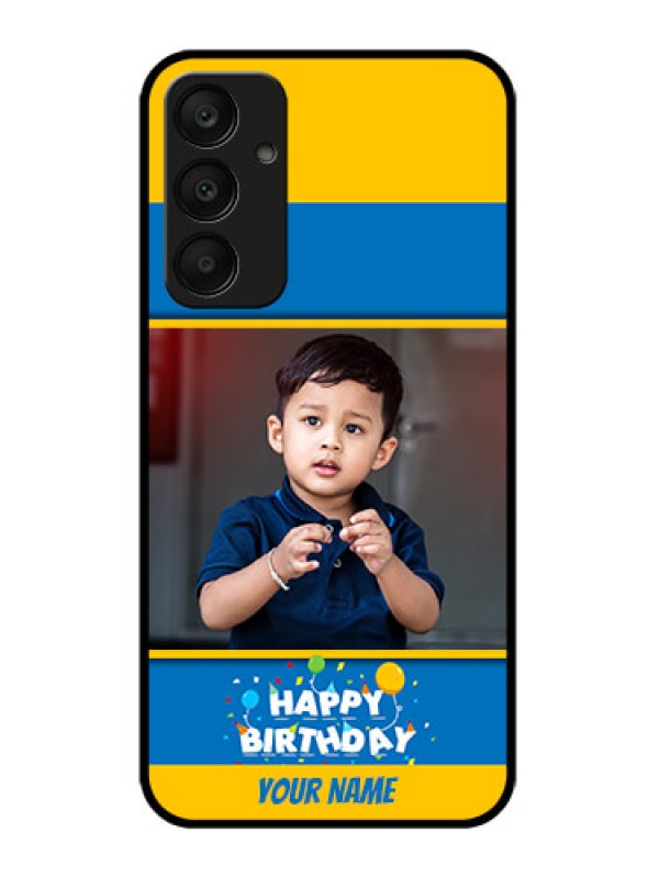 Custom Samsung Galaxy A25 5G Custom Glass Phone Case - Birthday Wishes Design