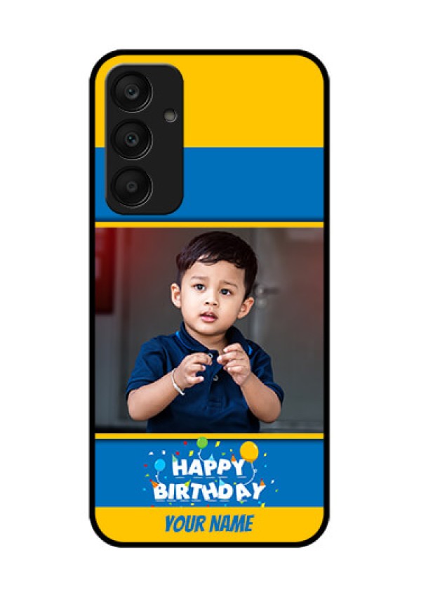 Samsung Galaxy A25 5G Custom Glass Phone Case - Birthday Wishes Design