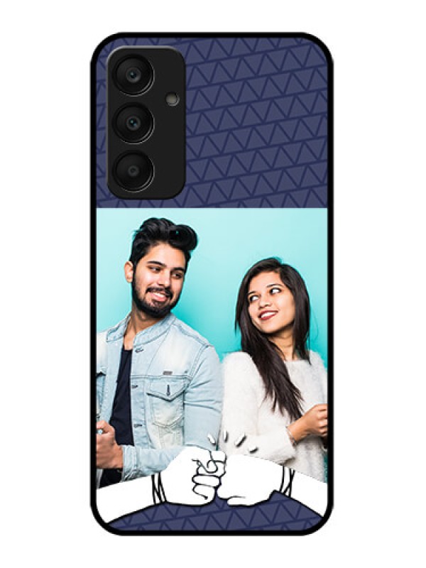 Custom Samsung Galaxy A25 5G Custom Glass Phone Case - With Best Friends Design