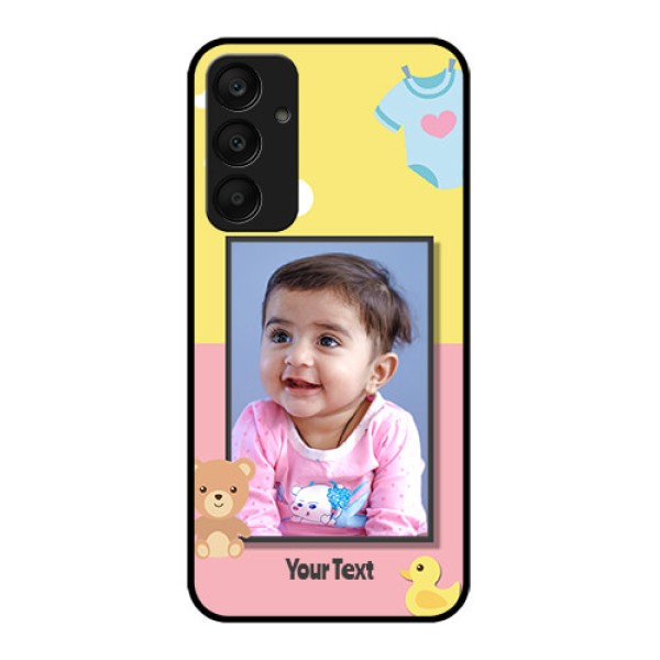 Samsung Galaxy A25 5G Custom Glass Phone Case - Kids 2 Color Design