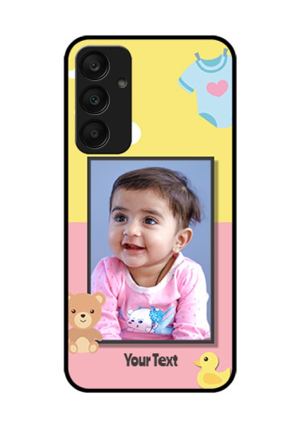 Samsung Galaxy A25 5G Custom Glass Phone Case - Kids 2 Color Design