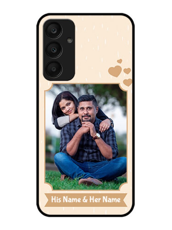 Custom Samsung Galaxy A25 5G Custom Glass Phone Case - With Confetti Love Design