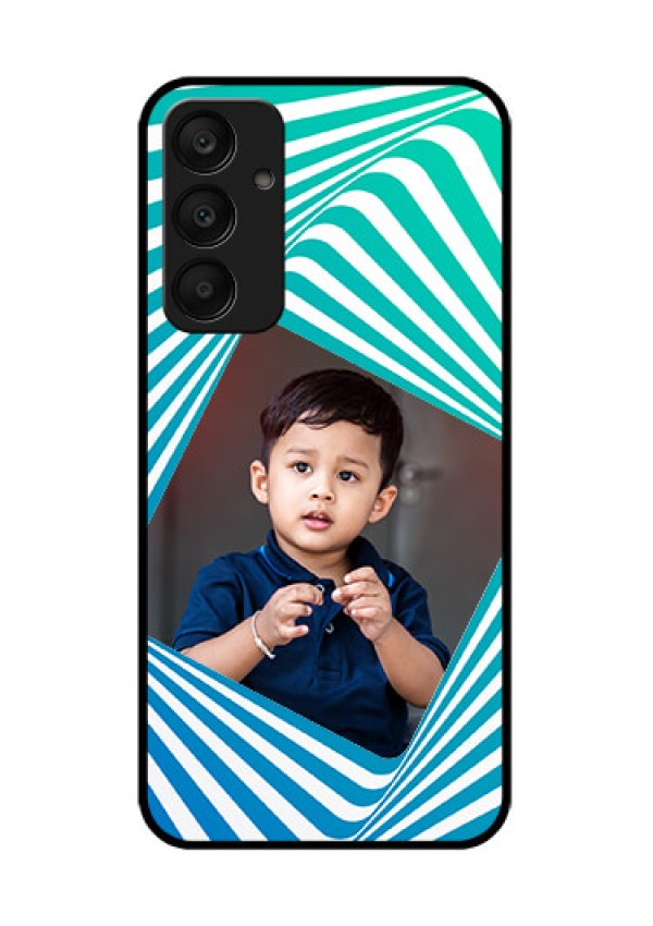 Samsung Galaxy A25 5G Custom Glass Phone Case - Abstract Spiral Design
