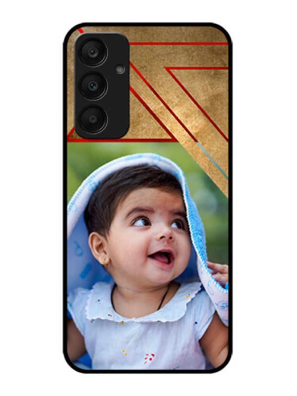 Custom Samsung Galaxy A25 5G Custom Glass Phone Case - Gradient Abstract Texture Design