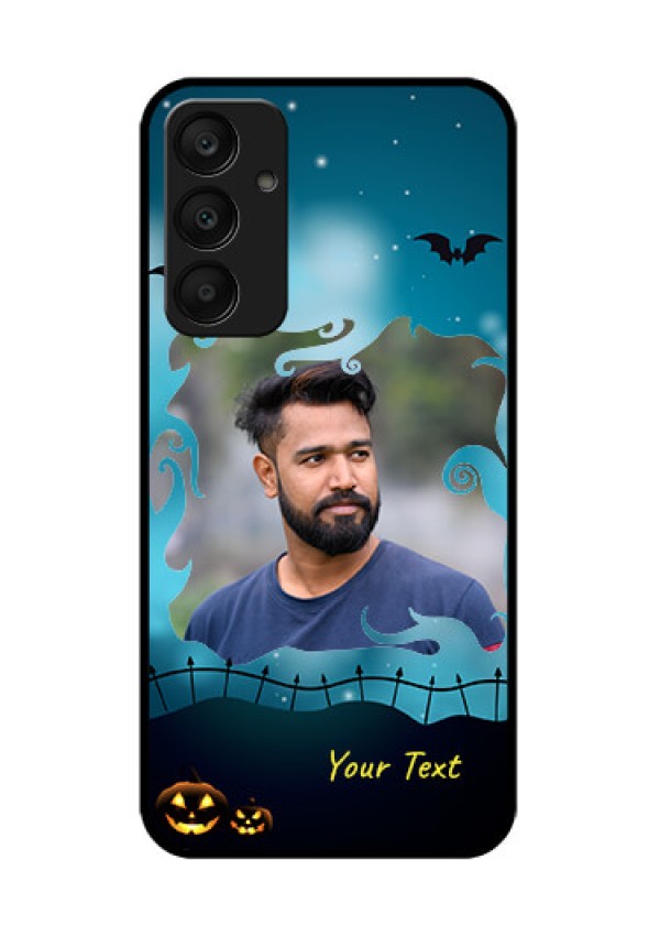 Samsung Galaxy A25 5G Custom Glass Phone Case - Halloween Frame Design