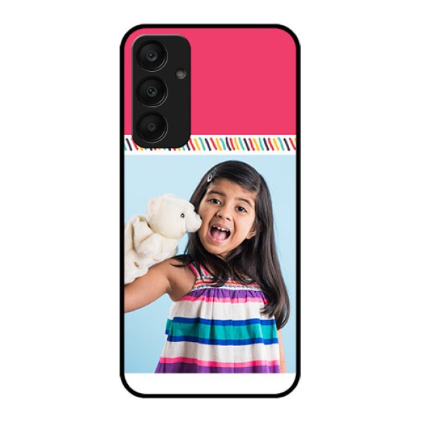 Samsung Galaxy A25 5G Custom Glass Phone Case - Line Art Design