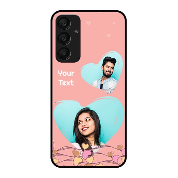 Samsung Galaxy A25 5G Custom Glass Phone Case - Love Doodle Design
