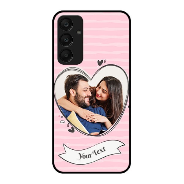 Samsung Galaxy A25 5G Custom Glass Phone Case - Vintage Heart Design