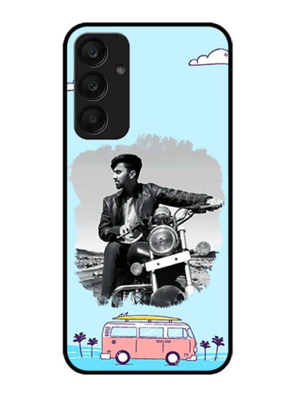 Custom Samsung Galaxy A25 5G Custom Glass Phone Case - Travel & Adventure Design