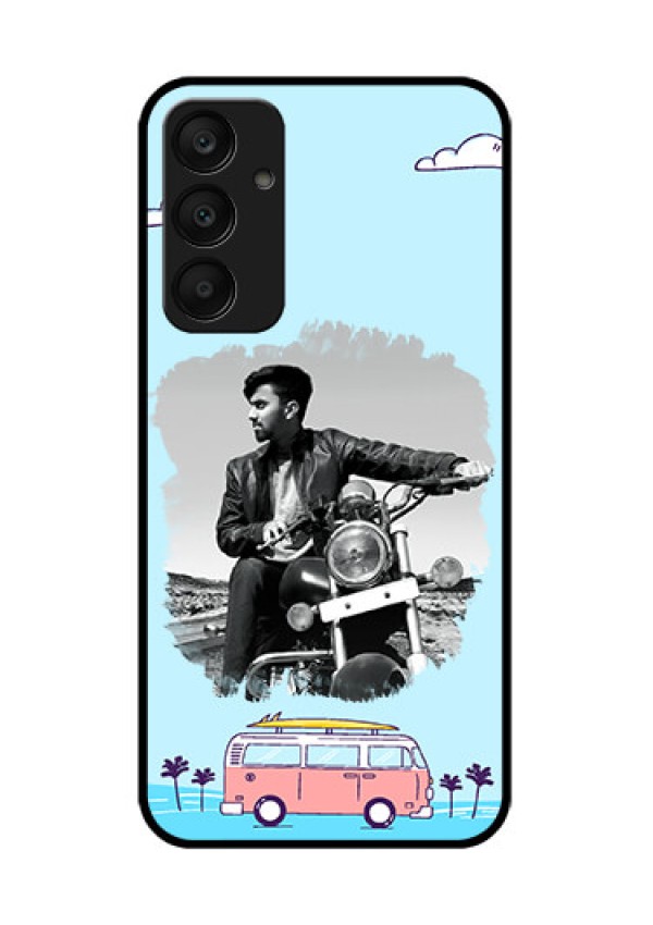 Samsung Galaxy A25 5G Custom Glass Phone Case - Travel & Adventure Design