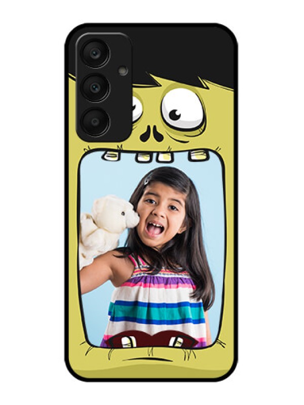 Custom Samsung Galaxy A25 5G Custom Glass Phone Case - Cartoon Monster Back Case Design