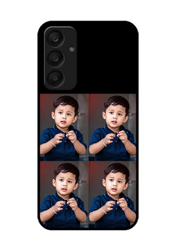 Samsung Galaxy A25 5G Custom Glass Phone Case - 4 Image Holder Design