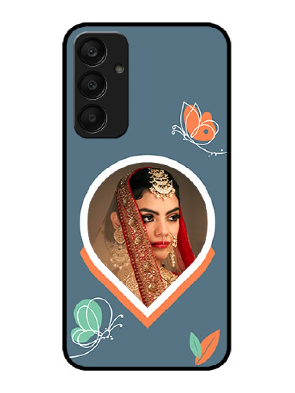 Custom Samsung Galaxy A25 5G Custom Glass Phone Case - Droplet Butterflies Design