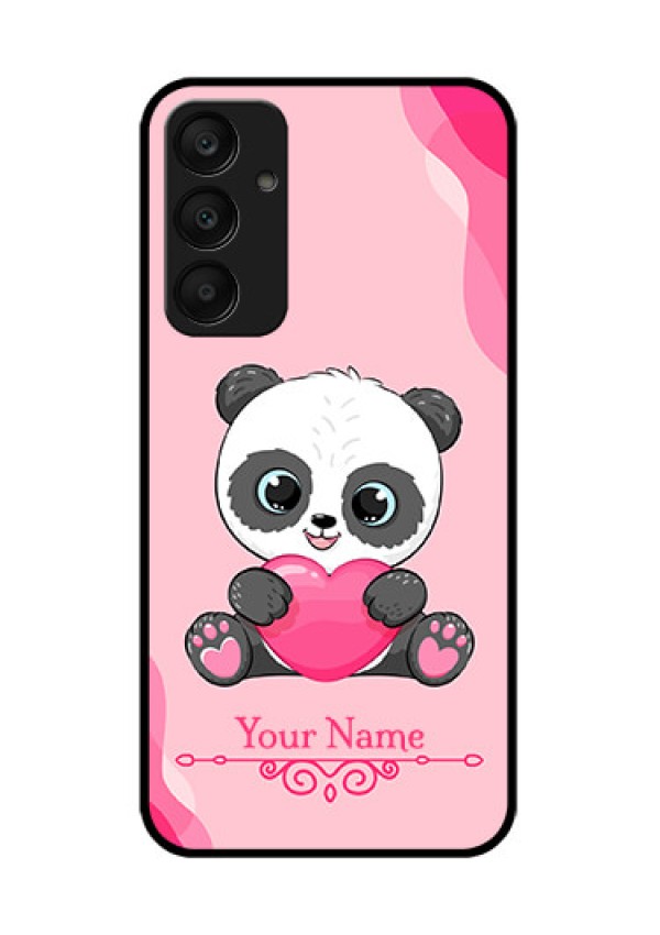 Samsung Galaxy A25 5G Custom Glass Phone Case - Cute Panda Design