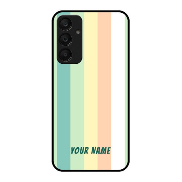 Samsung Galaxy A25 5G Custom Glass Phone Case - Multi - Colour Stripes Design Samsung Galaxy A25 5G Custom Glass Phone Case - Multi - Colour Stripes Design
